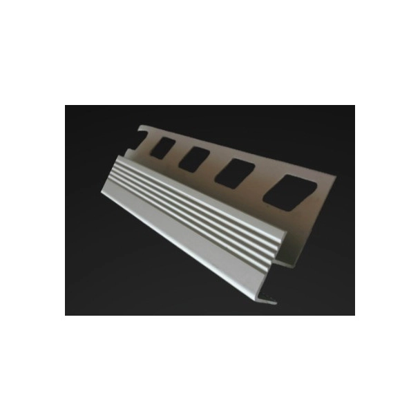 Алуминиево стъпало П-ОБР -Полирано сребро