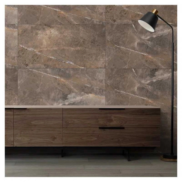 Гранитогрес „Аланя" кафяв полиран 60x120cm