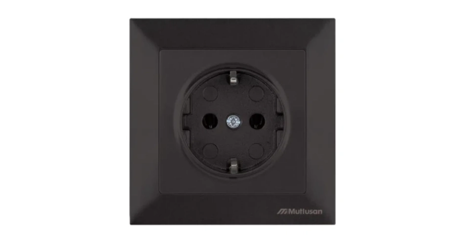 КАНДЕЛА КОНТАКТ ШУКО ЕДИНИЧЕН 16А ЧЕРЕН