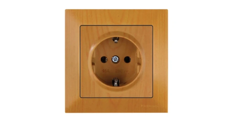 КАНДЕЛА КОНТАКТ ШУКО ЕДИНИЧЕН 16А ДЪБ