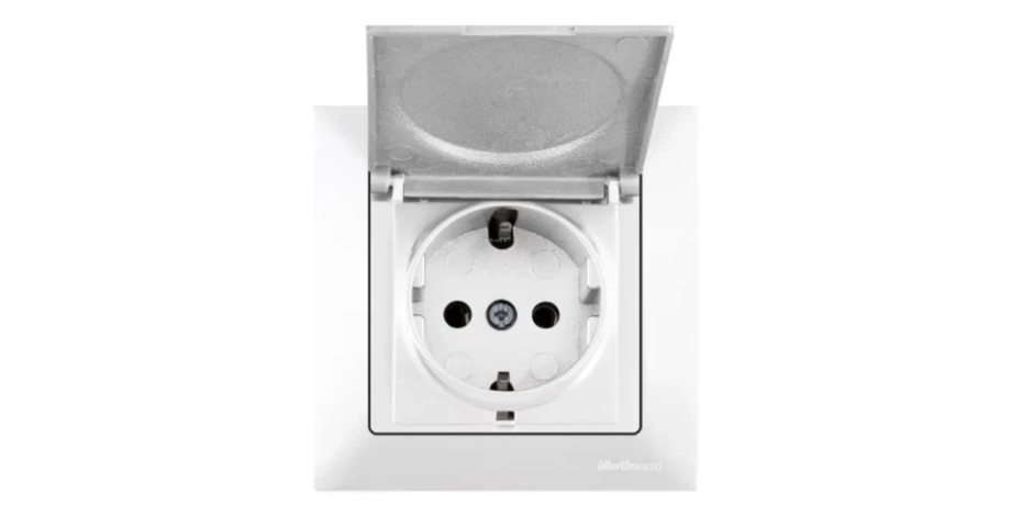 КАНДЕЛА КОНТАКТ ЕДИНИЧЕН С КАПАК 16А БЯЛ