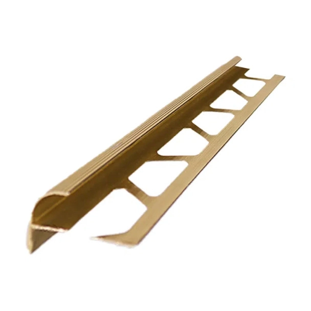 Алуминий за стъпало Ф образно - Полирано злато