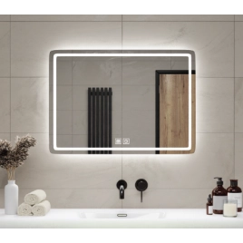 Огледало Правоъгълно с лед осветление 50х70