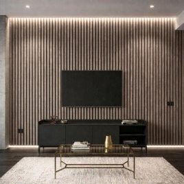 Акустичен панел от MDF 60x275см Винтидж + ПОДАРЪК: Лепило