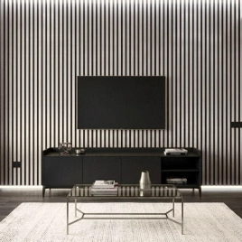 Акустичен панел от MDF 60x275см Силвър + ПОДАРЪК: Лепило