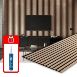 Акустичен панел от MDF 60x275см Сономо + ПОДАРЪК: Лепило